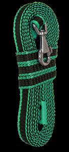 Поводок капроновый с двойной латексной нитью 3м*15мм, серия "ЭКО", ЗООНИК, зеленый