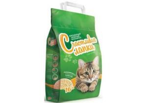 Счастливые Лапки наполн.16л древесный 6кг 1*2