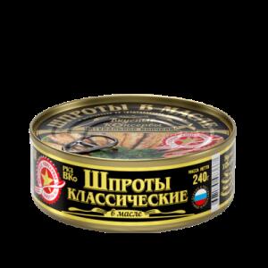 ВК Шпроты в масле 240г ключ 1*24
