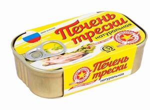 ВК Печень трески натур 115г 1*12