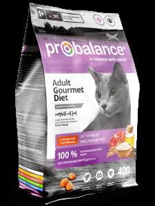 Probalance Gourmet Diet д/взр.кош. с говядиной и ягненком, 400г