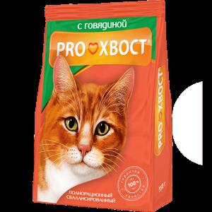 Сухой корм для кошек Прохвост "Говядина", 350г
