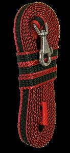 Поводок капроновый с двойной латексной нитью 5м*15мм, серия "ЭКО", ЗООНИК, красный