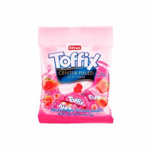 Toffix Strawberry Конфеты жев.мягкие с Клубничным вкусом 80г