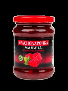 Протертая с сахаром Малина Краснодарочка ГОСТ 280г 1*12