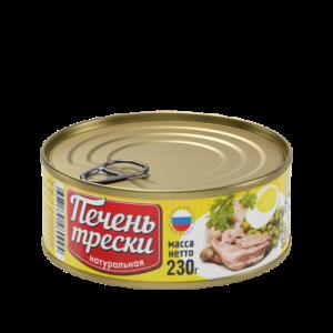 ВК Печень трески натур 230г 1*24
