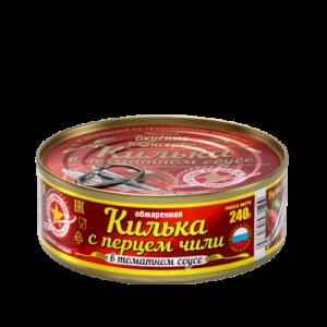 ВК Килька касп.неразд.обжар. в остром том.соусе ЧИЛИ 240г 1*24 ключ