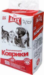 Пеленки Dr.Alex впит. гелевые с липкими фикс. 60*90 1*15