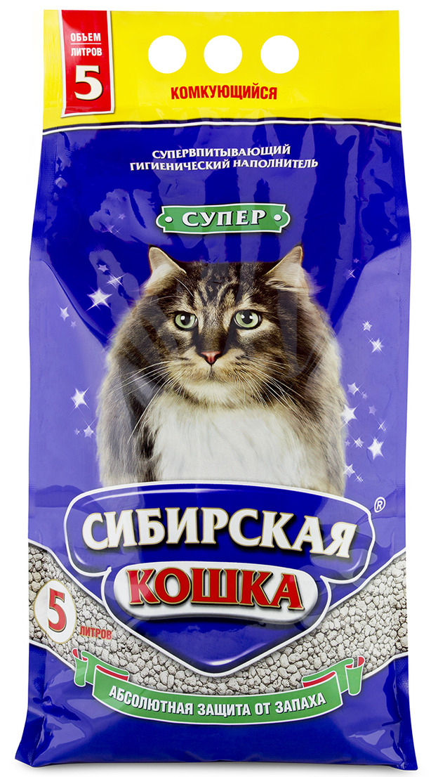 Сибирская Кошка Супер 5л комкующ.