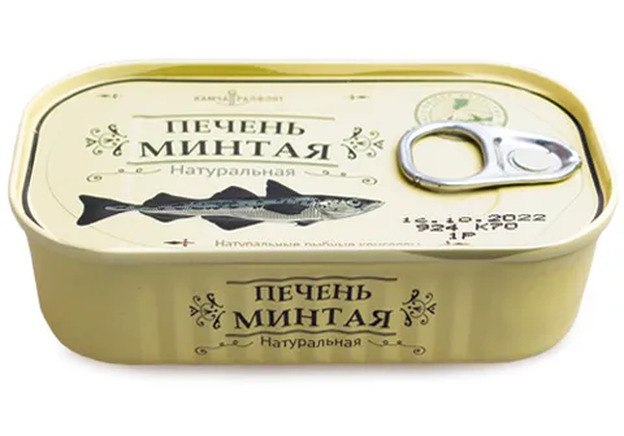 Печень минтая натур. 120г 1*36 ж/б КТФ